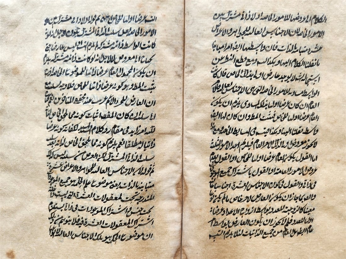 19th c. LOGIC TREATISE ARABIC MANUSCRIPT by Ali ibn Mohammed al-Jurjani antique: Title: 19th c. LOGIC TREATISE ARABIC MANUSCRIPT by Ali ibn Mohammed al-Jurjani antique Description: "Early 19th century LOGIC TREATISE MANUSCRIPT AtTasauuf fi Khashiia ash - Shamsiia by As-Saiid ash-S