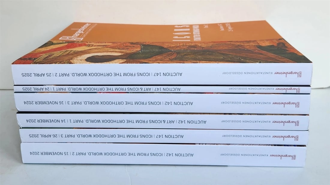 RUSSIAN & GREEK ORTHODOX ICONS & ART LOT of 6 2024-2025 GERMAN AUCTION CATALOGS - 2