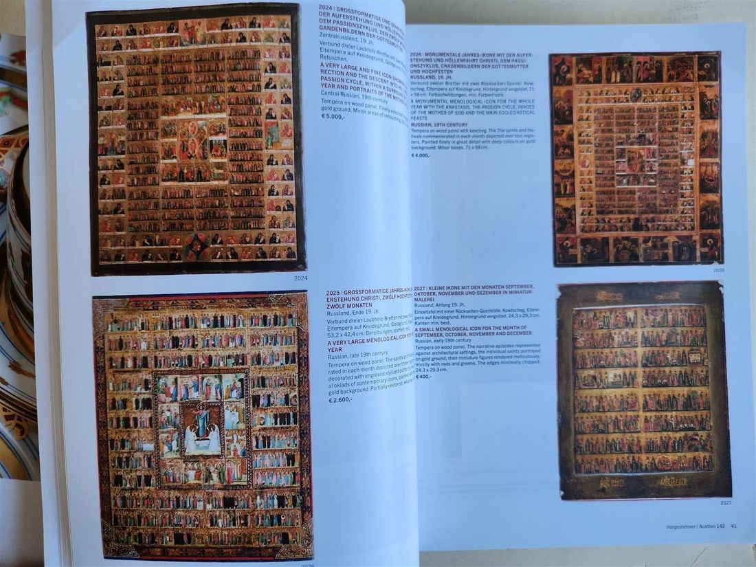 RUSSIAN & GREEK ORTHODOX ICONS & ART LOT of 6 2024-2025 GERMAN AUCTION CATALOGS - 5