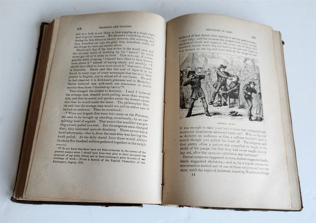 1880 TRAMP ABROAD by MARK TWAIN antique ILLUSTRATED 1st AMERICAN EDITION - 13