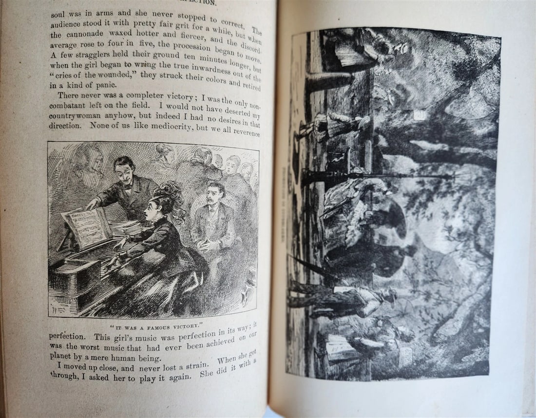 1880 TRAMP ABROAD by MARK TWAIN antique ILLUSTRATED 1st AMERICAN EDITION - 16