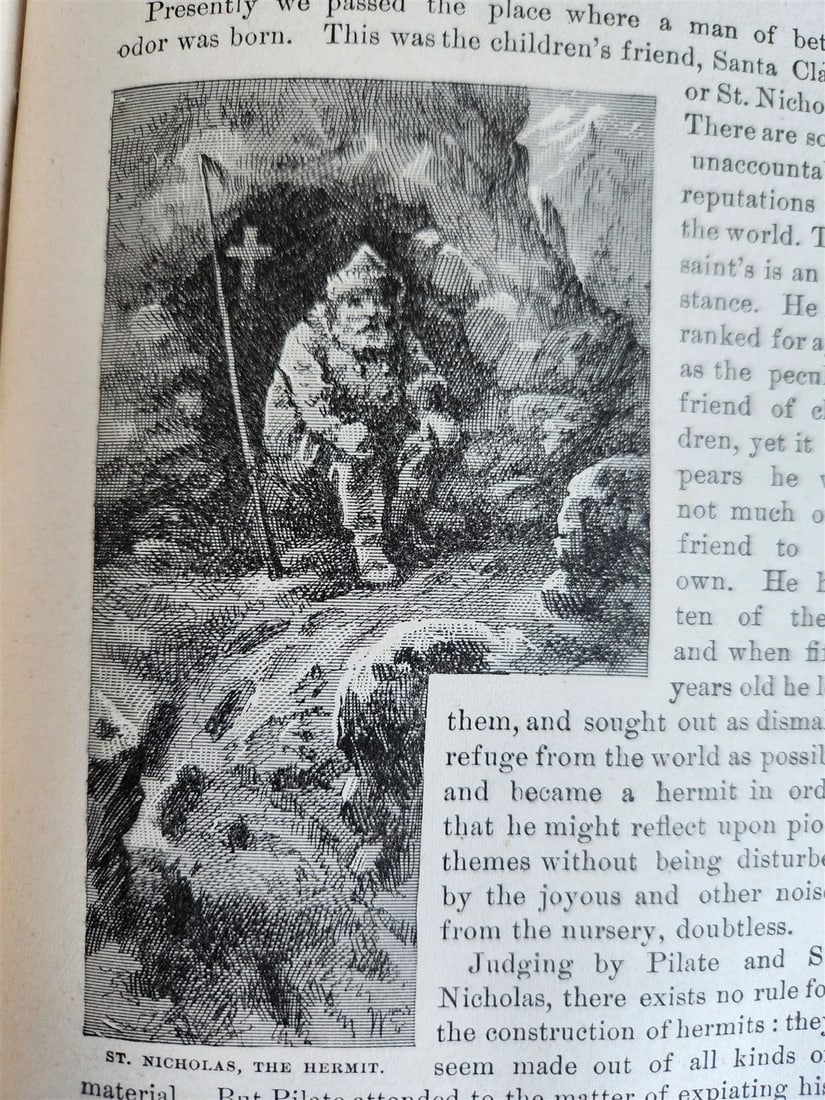 1880 TRAMP ABROAD by MARK TWAIN antique ILLUSTRATED 1st AMERICAN EDITION - 18