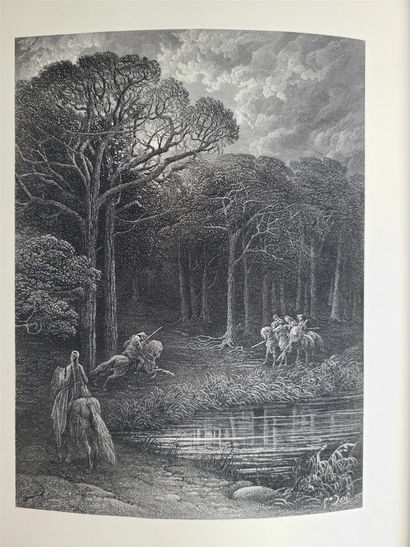 1868 GUSTAVE DORE ILLUSTRATED ENID by ALFRED TENNYSON antique FOLIO poetry - 7