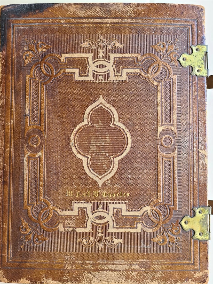 1870 BIBLE in GERMAN ILLUSTRATED Philadelphia AMERICANA antique w/ CLASPS - 4