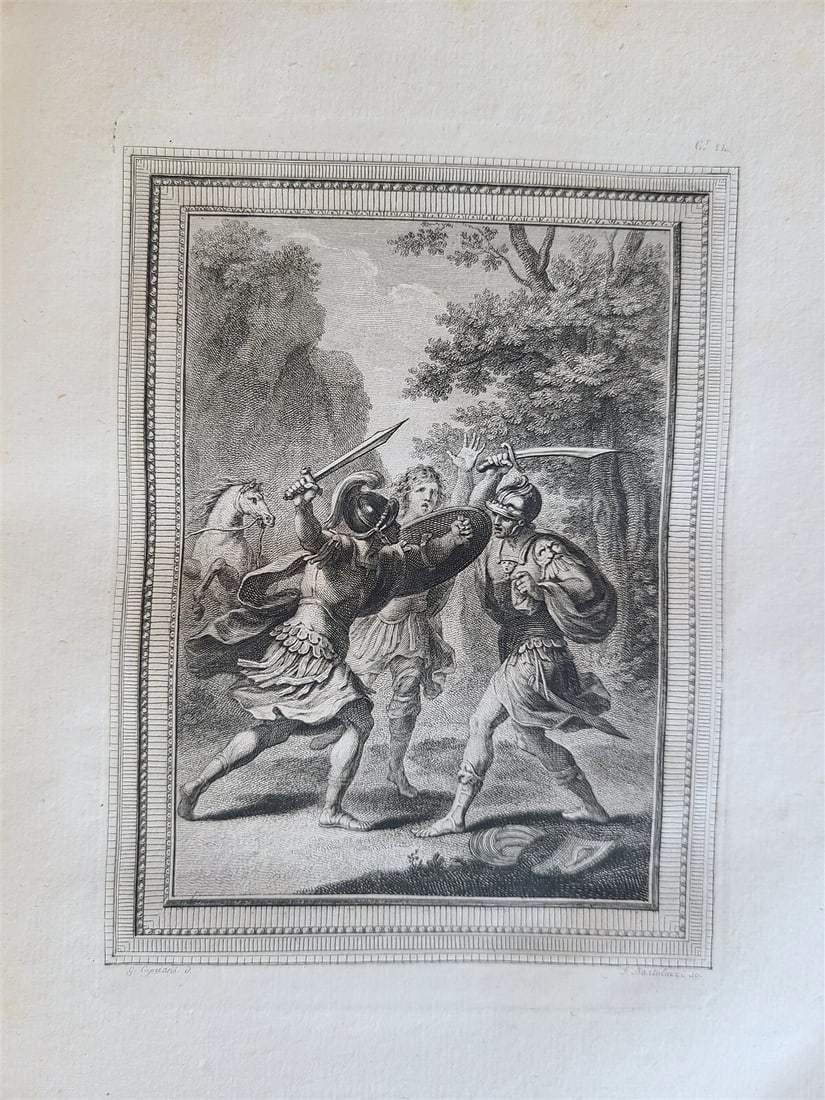 1775-83 ORLANDO FURIOSO by LODOVICO ARIOSTO 4 VOLUMES antique ILLUSTRATED POETRY - 16