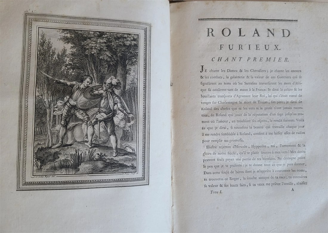 1775-83 ORLANDO FURIOSO by LODOVICO ARIOSTO 4 VOLUMES antique ILLUSTRATED POETRY - 19