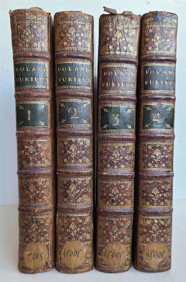 1775-83 ORLANDO FURIOSO by LODOVICO ARIOSTO 4 VOLUMES antique ILLUSTRATED POETRY (1 of 19)