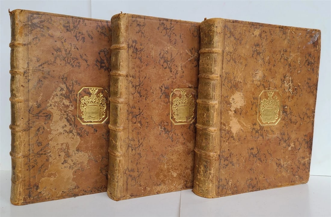 1777 GENERAL HISTORY of CHINA by Moyriac de Mailla 3 VOLUMES antique in FRENCH (1 of 9)