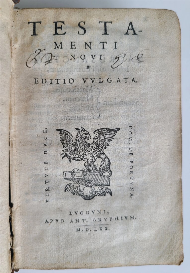 1570 BIBLE in LATIN ILLUSTRATED antique 16th CENTURY NEW TESTAMENT rare edition (1 of 12)