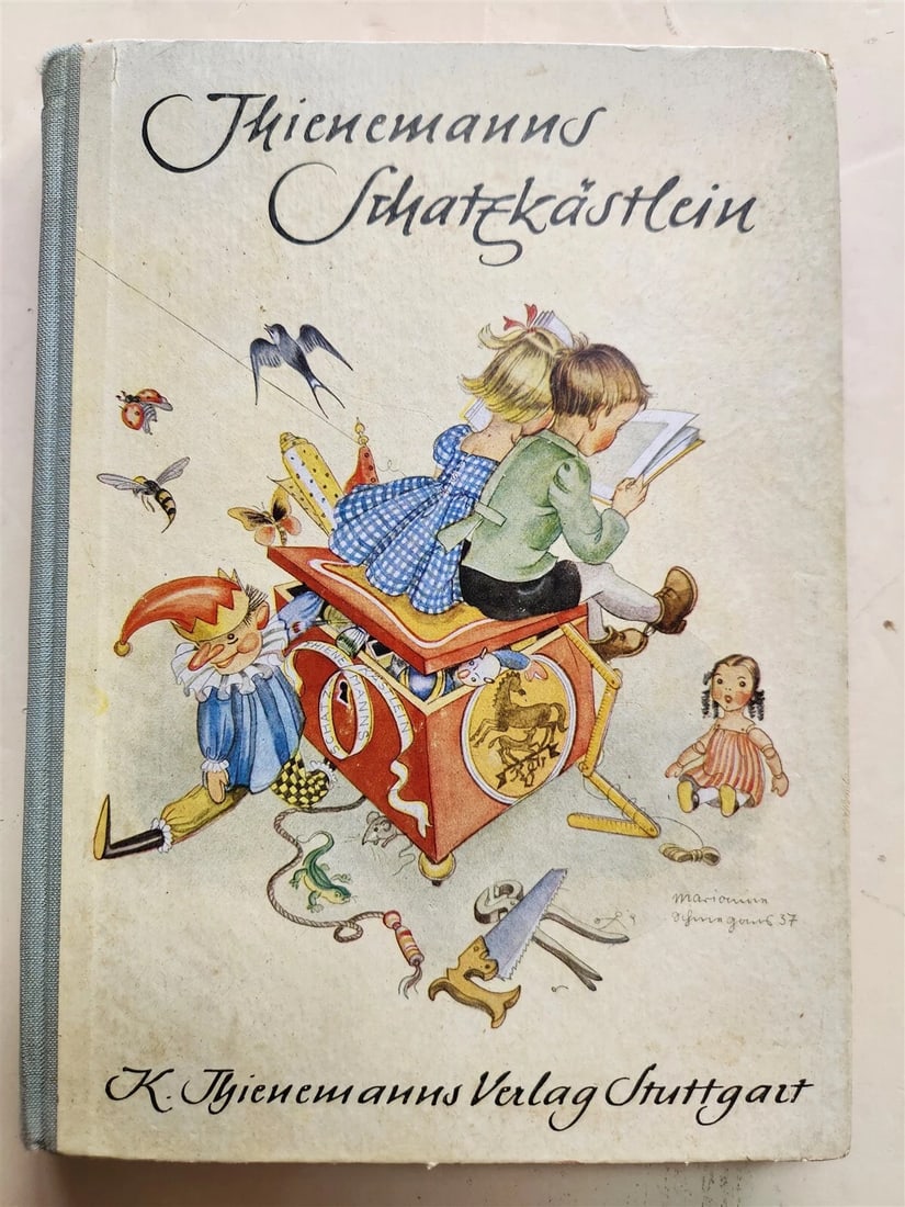 1951 CHILDREN BOOK in GERMAN vintage ILLUSTRATED THIENEMANNS SCHATZASTLEIN (1 of 20)