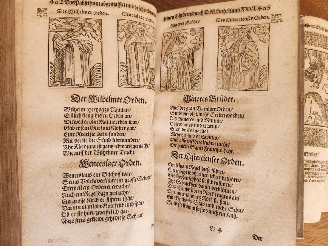 1661-1664 MARTIN LUTHER WORKS 7 FOLIO VOLS antique VELLUM in GERMAN ILLUSTRATED - 10