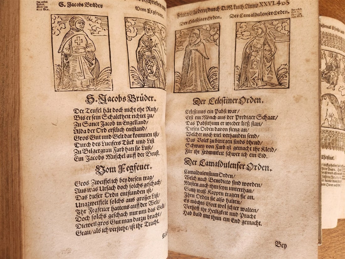 1661-1664 MARTIN LUTHER WORKS 7 FOLIO VOLS antique VELLUM in GERMAN ILLUSTRATED - 11