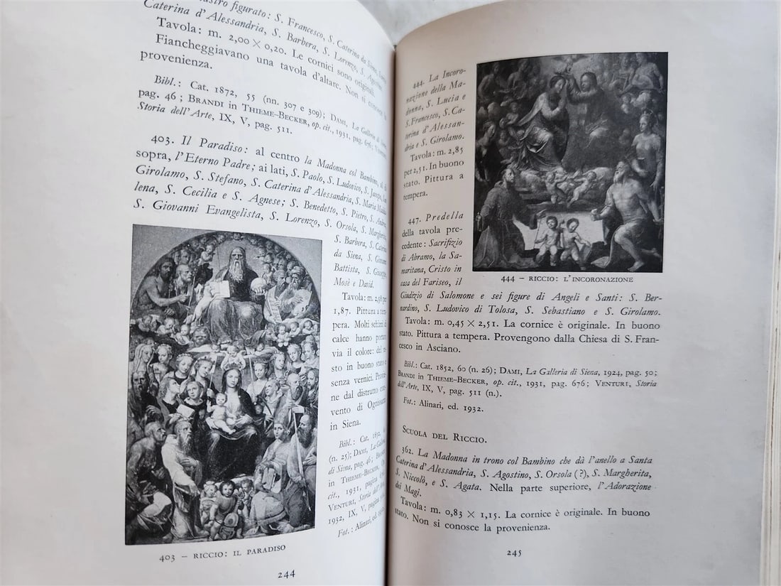 1933 LA REGIA PINACOTECA DI SIENA antique ILLUSTRATED - 9