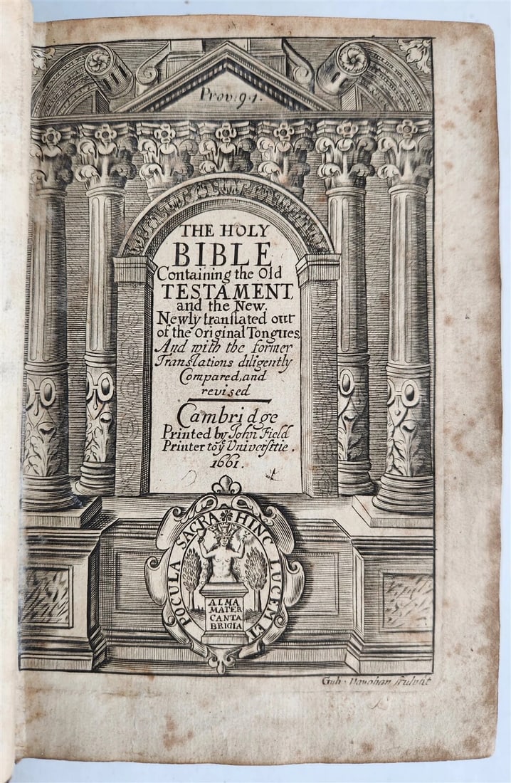 1661 BIBLE in ENGLISH OLD & NEW TESTAMENT antique KING JAMES VERSION (1 of 12)