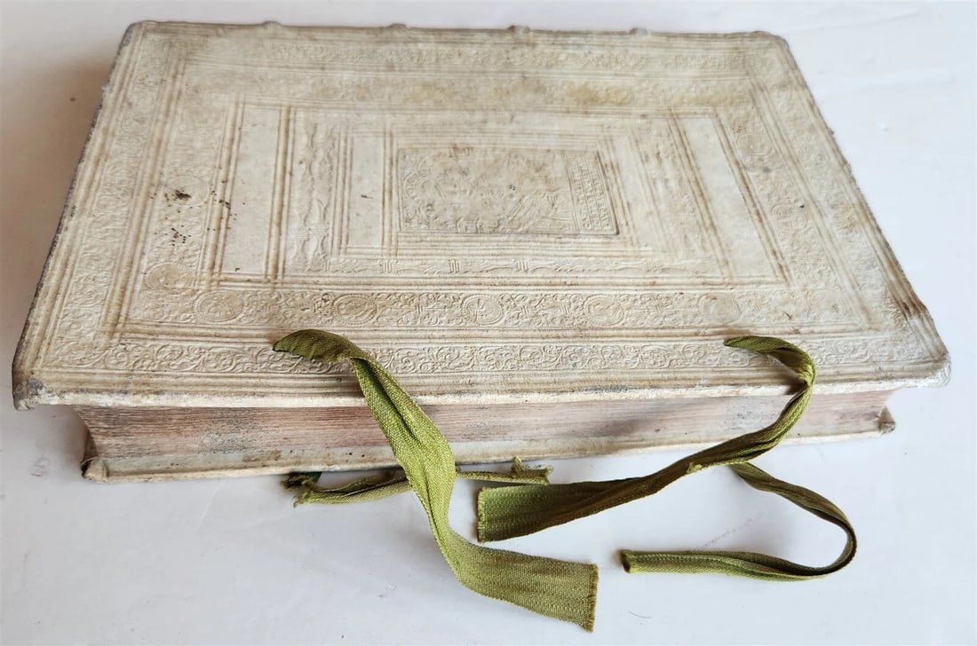 1605 JESUIT DEFENSE AGAINST ATTACKS of CALVINISTS antique PIGSKIN BINDING - 2