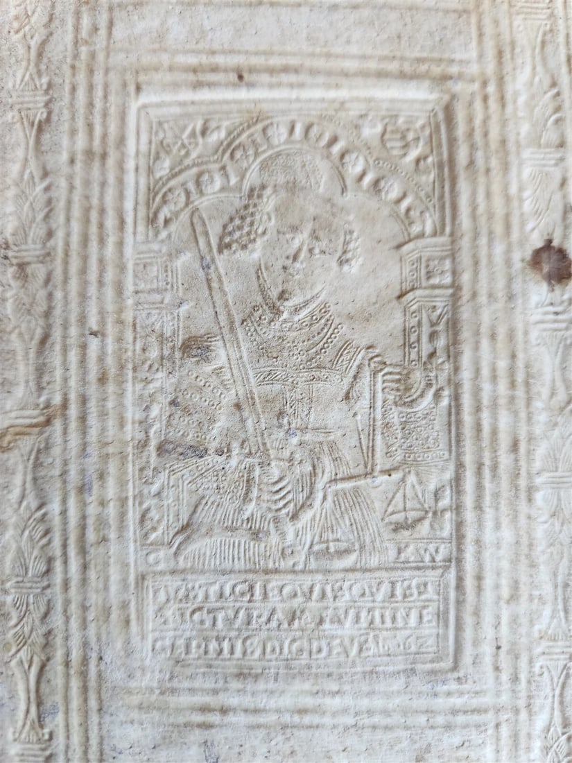 1605 JESUIT DEFENSE AGAINST ATTACKS of CALVINISTS antique PIGSKIN BINDING - 4