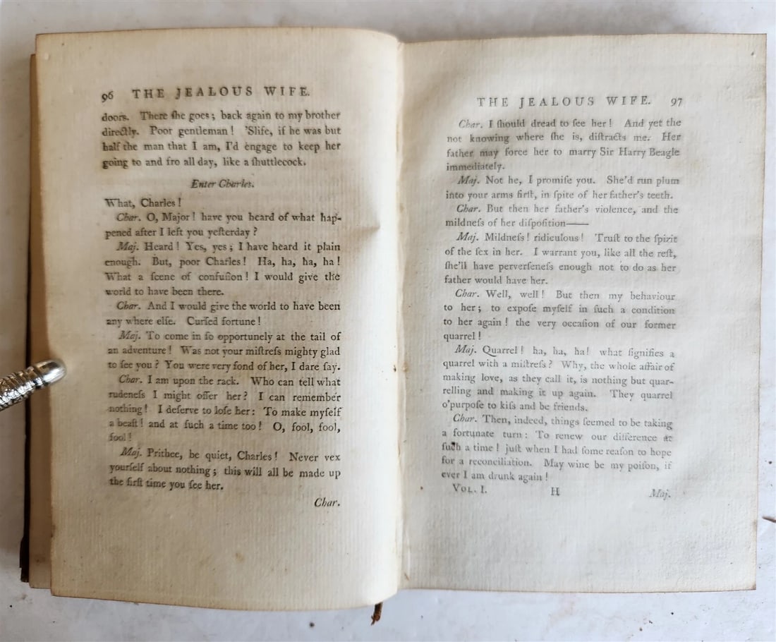 1777 DRAMATICK WORKS of GEORGE COLMAN antique 4 VOLUMES - 4