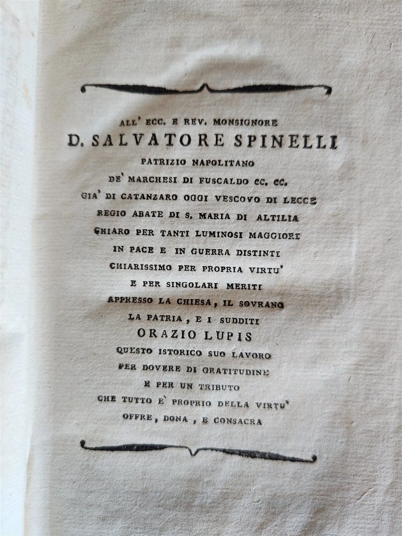 1794-1805 UNIVERSAL HISTORY by ORAZIO LUPIS 6 VOLUMES antique VELLUM BINDING - 6