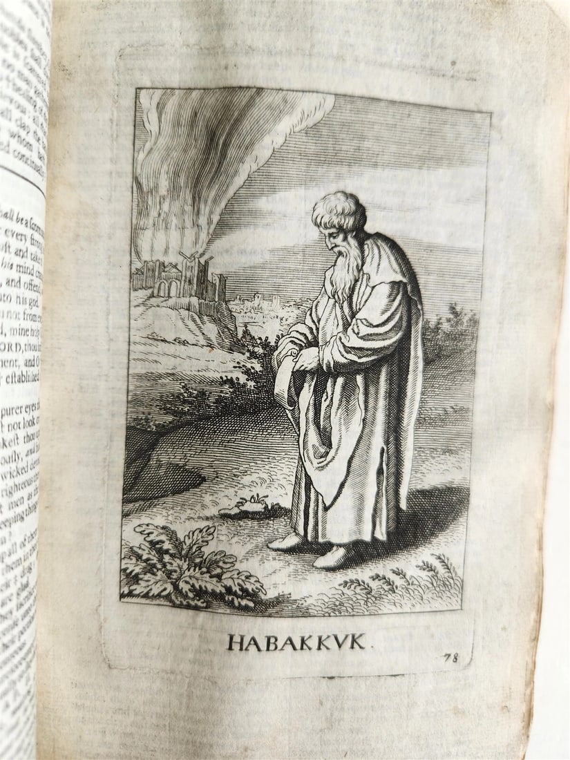 1695 BIBLE in ENGLISH OLD TESTAMENT antique ILLUSTRATED w/ NUMEROUS PLATES - 13