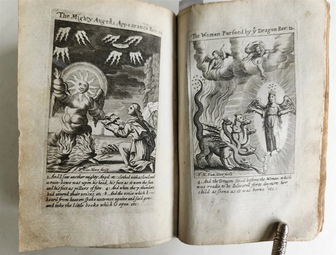 1695 BIBLE in ENGLISH OLD TESTAMENT antique ILLUSTRATED w/ NUMEROUS PLATES - 14