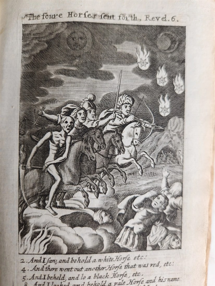 1695 BIBLE in ENGLISH OLD TESTAMENT antique ILLUSTRATED w/ NUMEROUS PLATES - 16