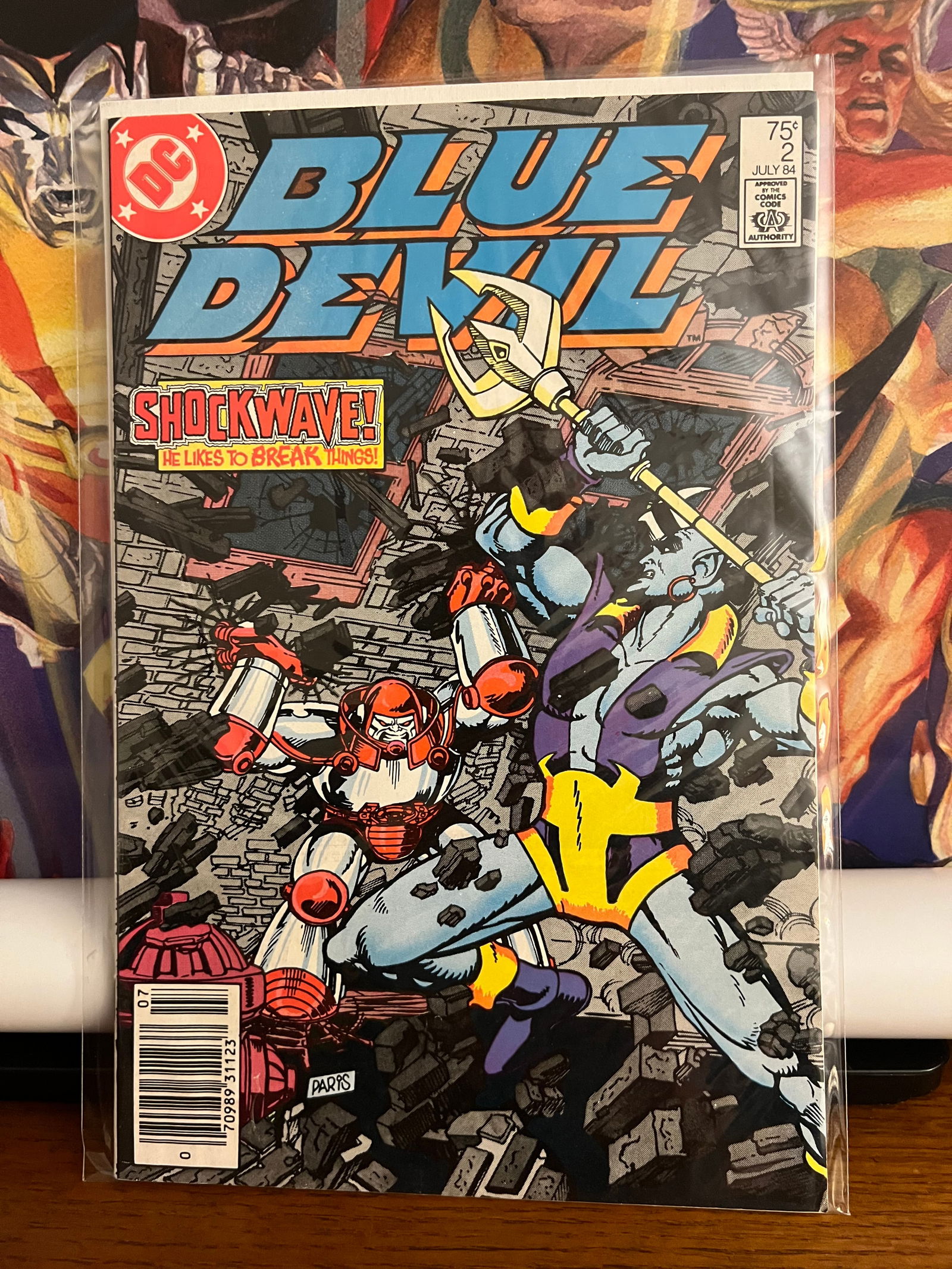 Blue Devil #2: Title: Blue Devil #2 Description: Description: ShockWave Date Period: 1984 Materials: DC Comics Reserve: $13.00 Shipping: Domestic: Shipping rates are determined by destination International: Foreig