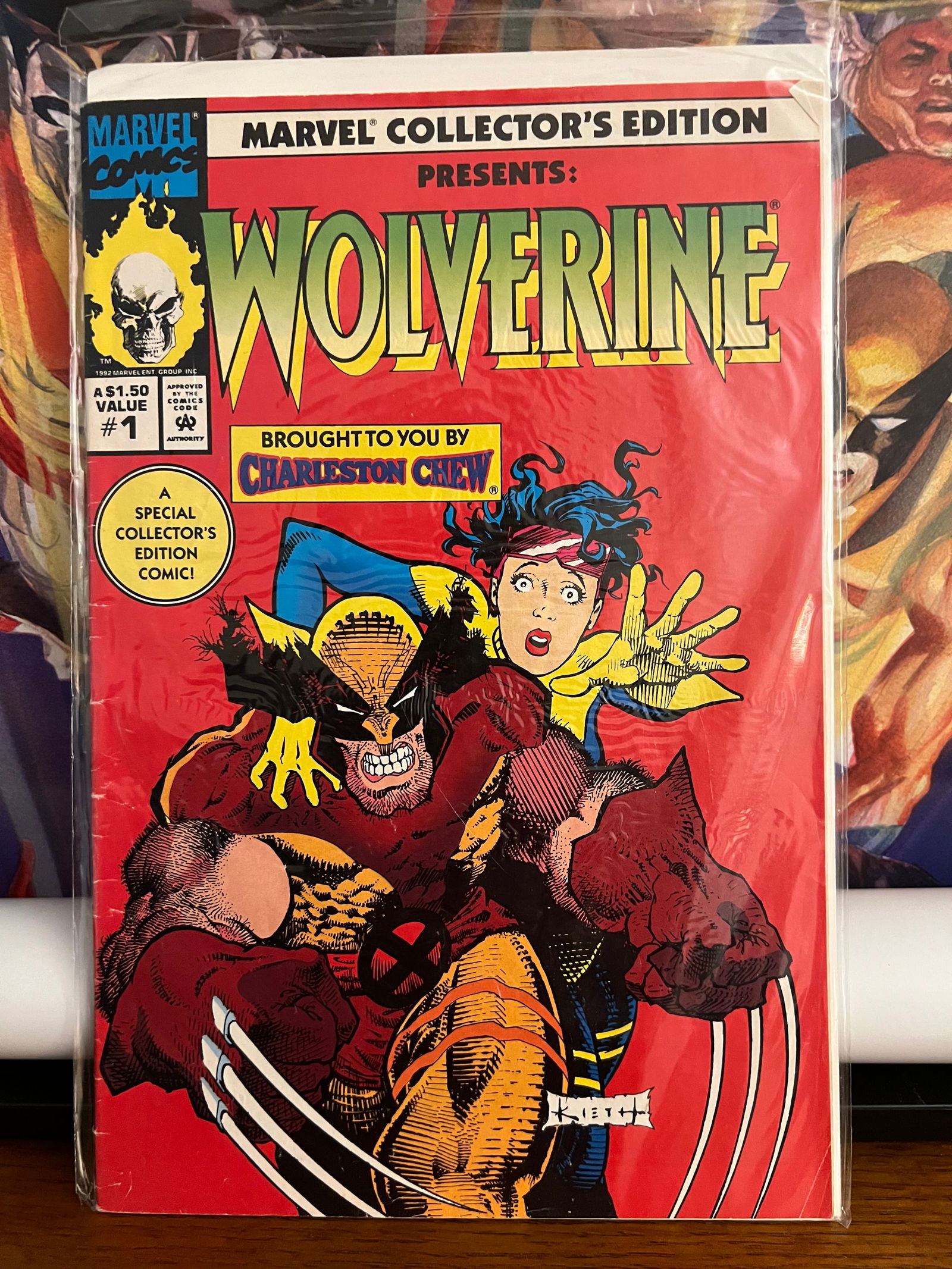 Marvel Collectors Edition Wolverine #1: Title: Marvel Collectors Edition Wolverine #1 Description: Description: Date Period: 1991Materials: Marvel Reserve: $25.00 Shipping:Domestic: Shipping rates are determined by