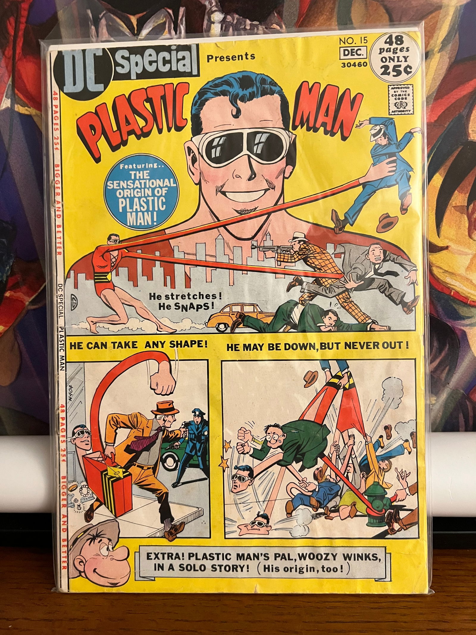 Plastic Man #15: Title: Plastic Man #15 Description: Description: DC Special Date Period: 1971Materials: DC Comics Reserve: $15.00 Shipping:Domestic: Shipping rates are determined by destinationInternational: