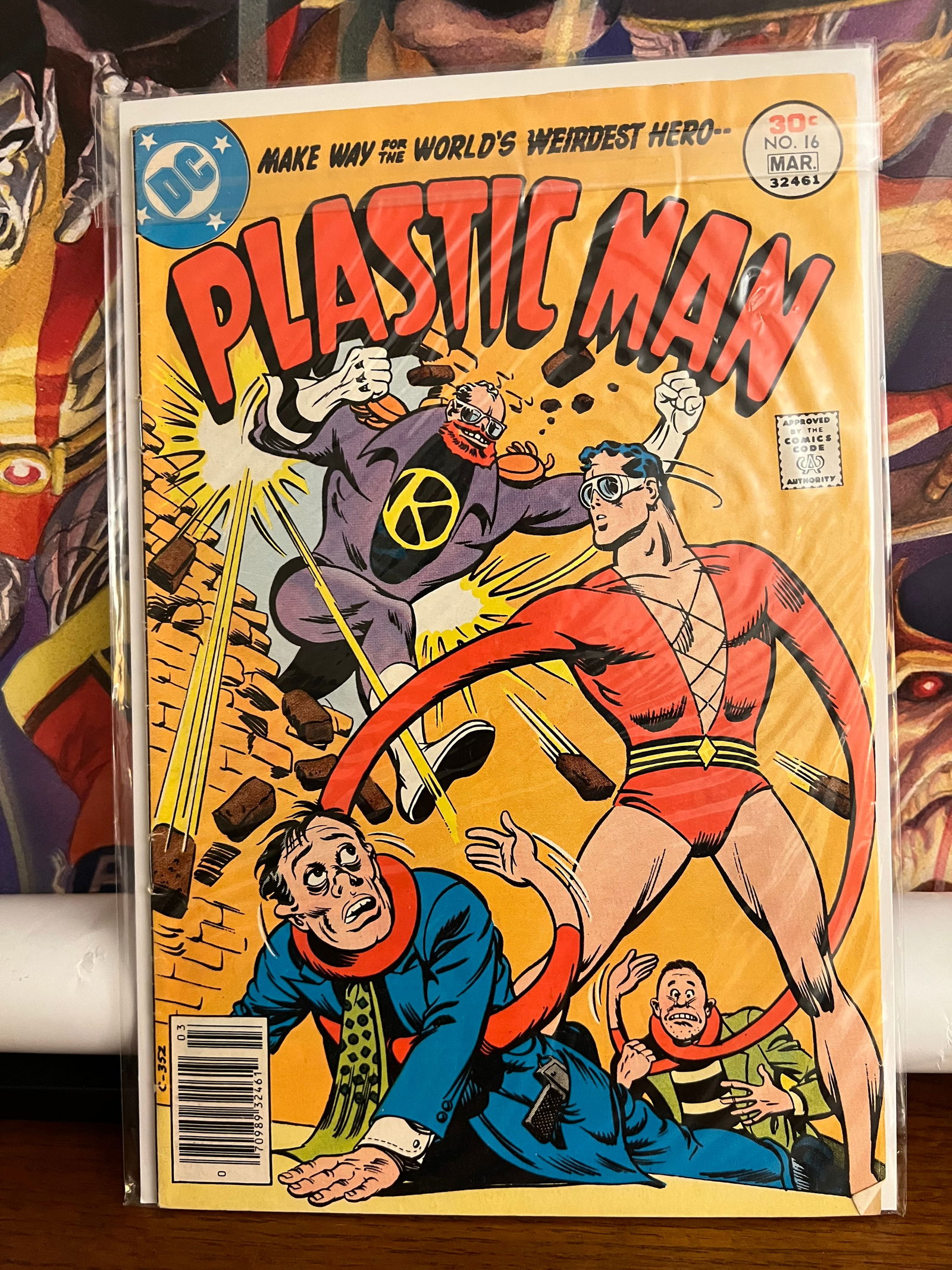 Plastic Man #16: Title: Plastic Man #16 Description: Description: Date Period: 1977Materials: DC Comics Reserve: $16.00 Shipping:Domestic: Shipping rates are determined by destinationInternational: Foreign shipping