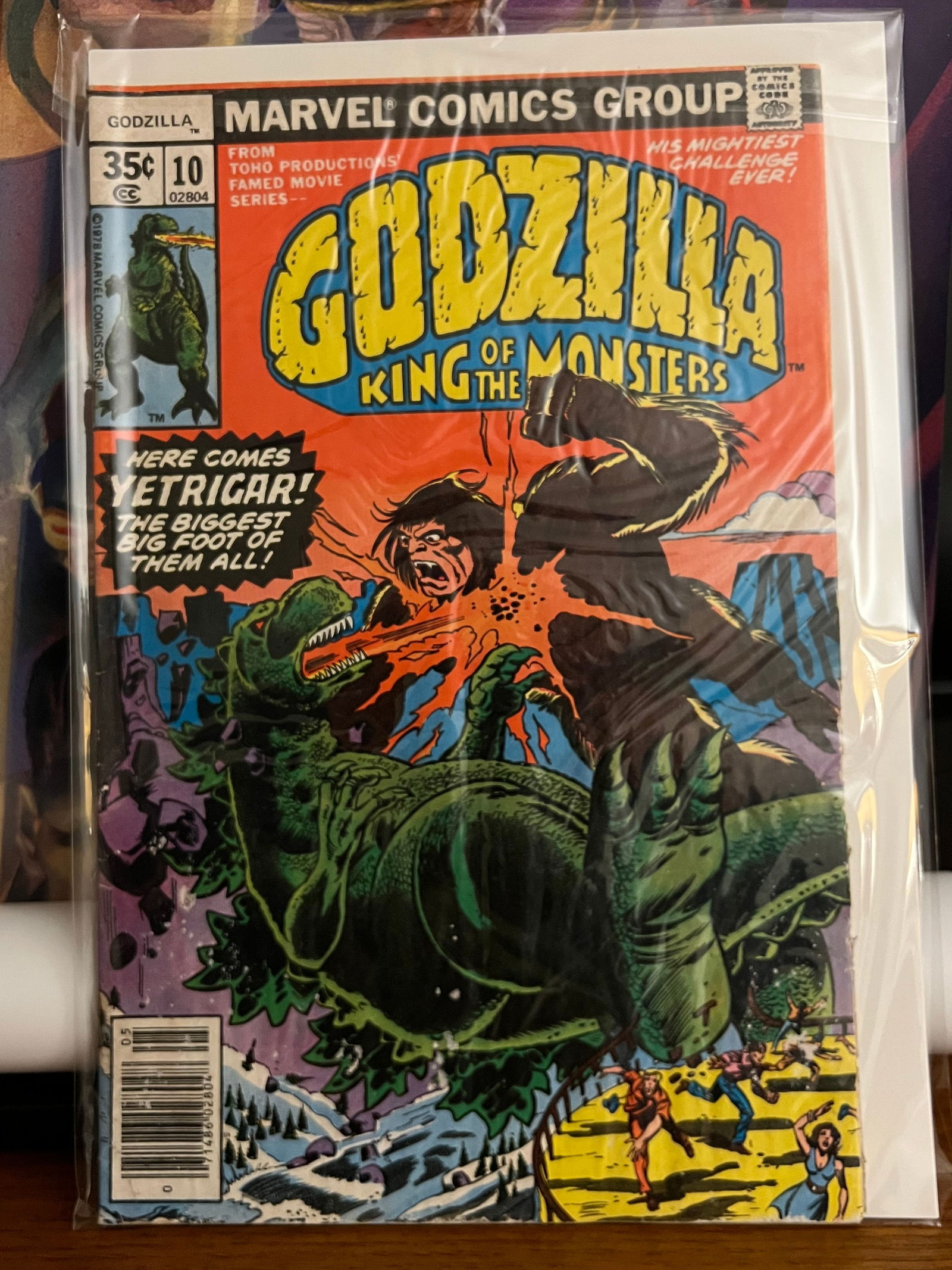 Godzilla King of the Monsters #10: Title: Godzilla King of the Monsters #10 Description: Description: Date Period: 1978Materials: Marvel Comics Reserve: $18.00 Shipping:Domestic: Shipping rates are determined by