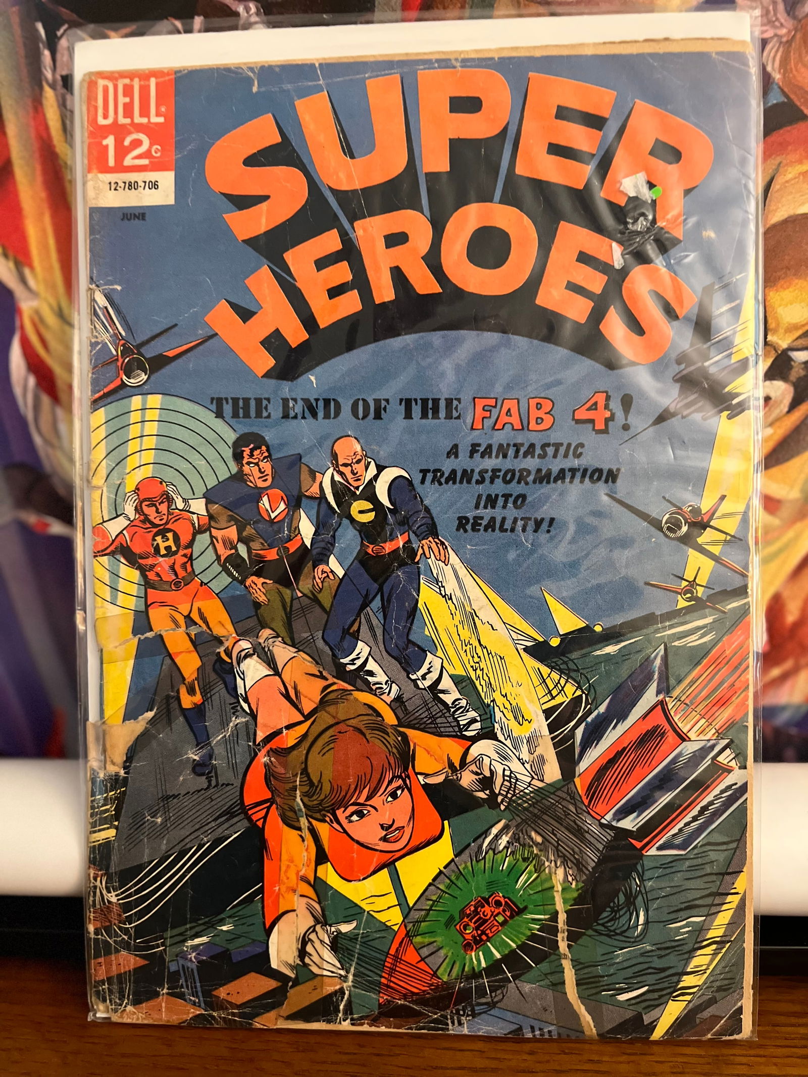 Super Heroes #4: Title: Super Heroes #4 Description: Description: Date Period: 1967 Materials: Dell Comics Reserve: $15.00 Shipping: Domestic: Shipping rates are determined by destination International: Foreign shi