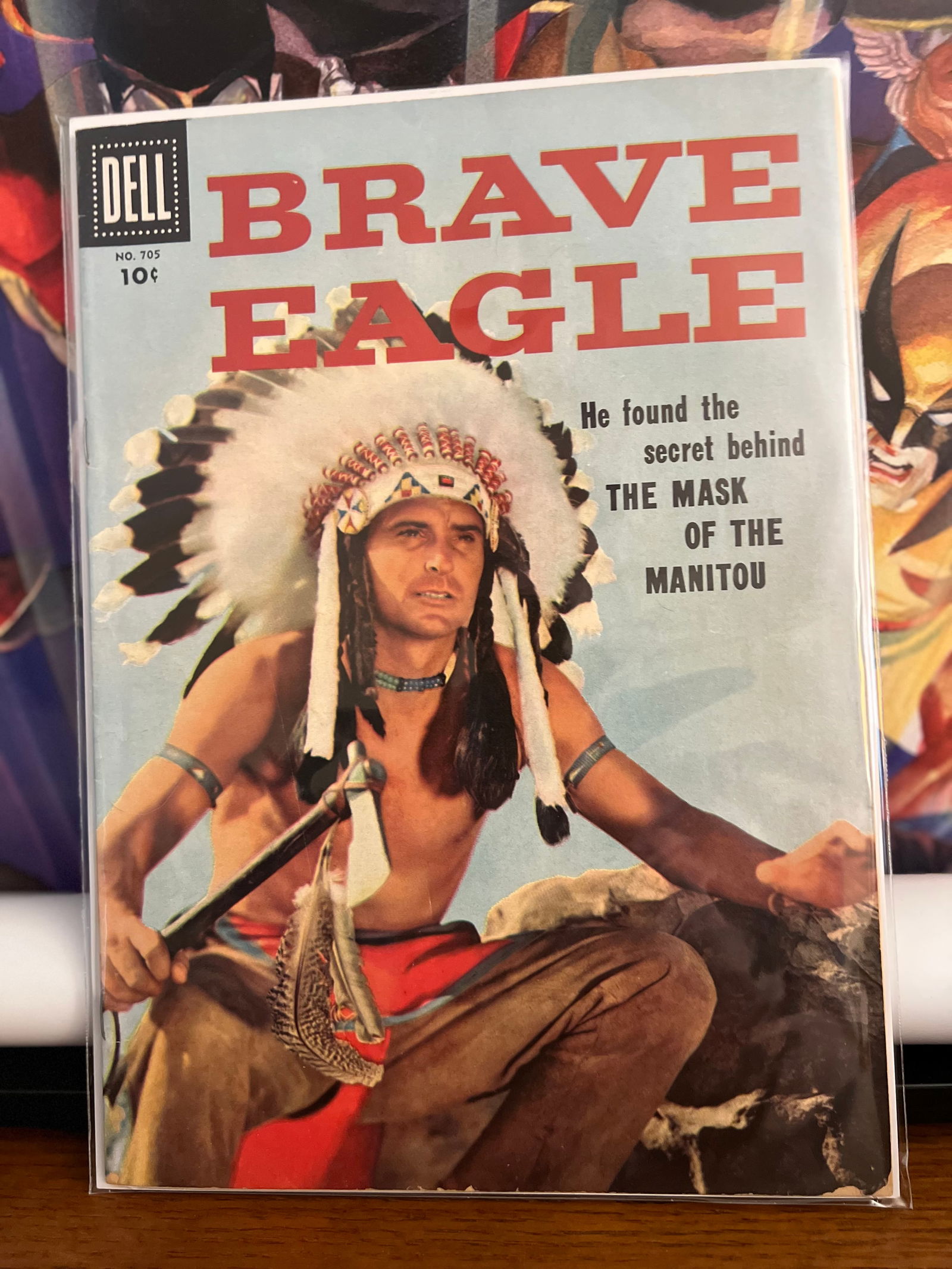 Brave Eagle 705: Title: Brave Eagle 705 Description: Description: Date Period: 1956Materials: Dell Comics Reserve: $100.00 Shipping:Domestic: Shipping rates are determined by destinationInternational: Foreign