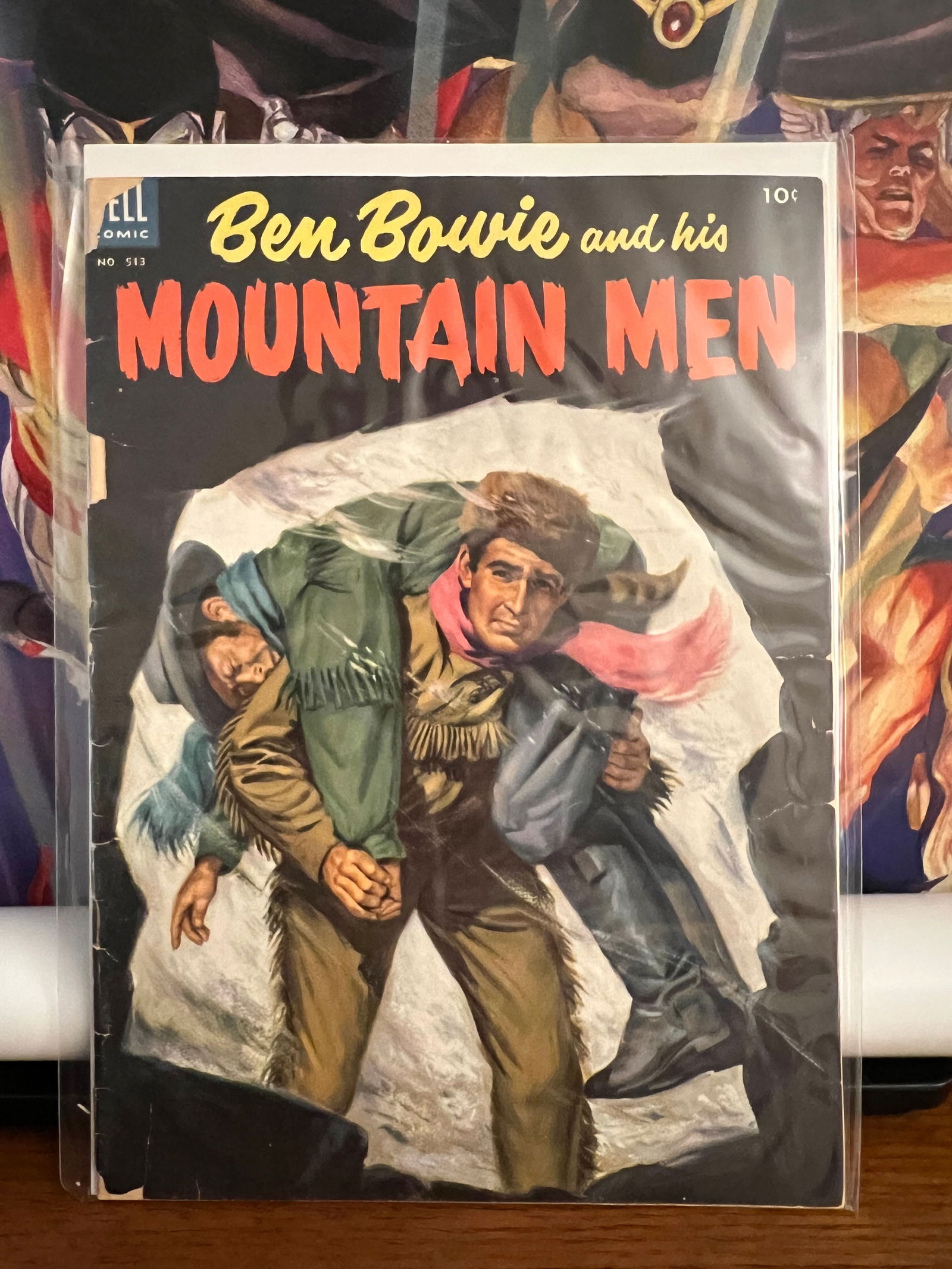 Ben Bowie & his Mountain Men 513: Title: Ben Bowie & his Mountain Men 513 Description: Description: Date Period: 1953Materials: Dell Comics Reserve: $17.00 Shipping:Domestic: Shipping rates are determined by