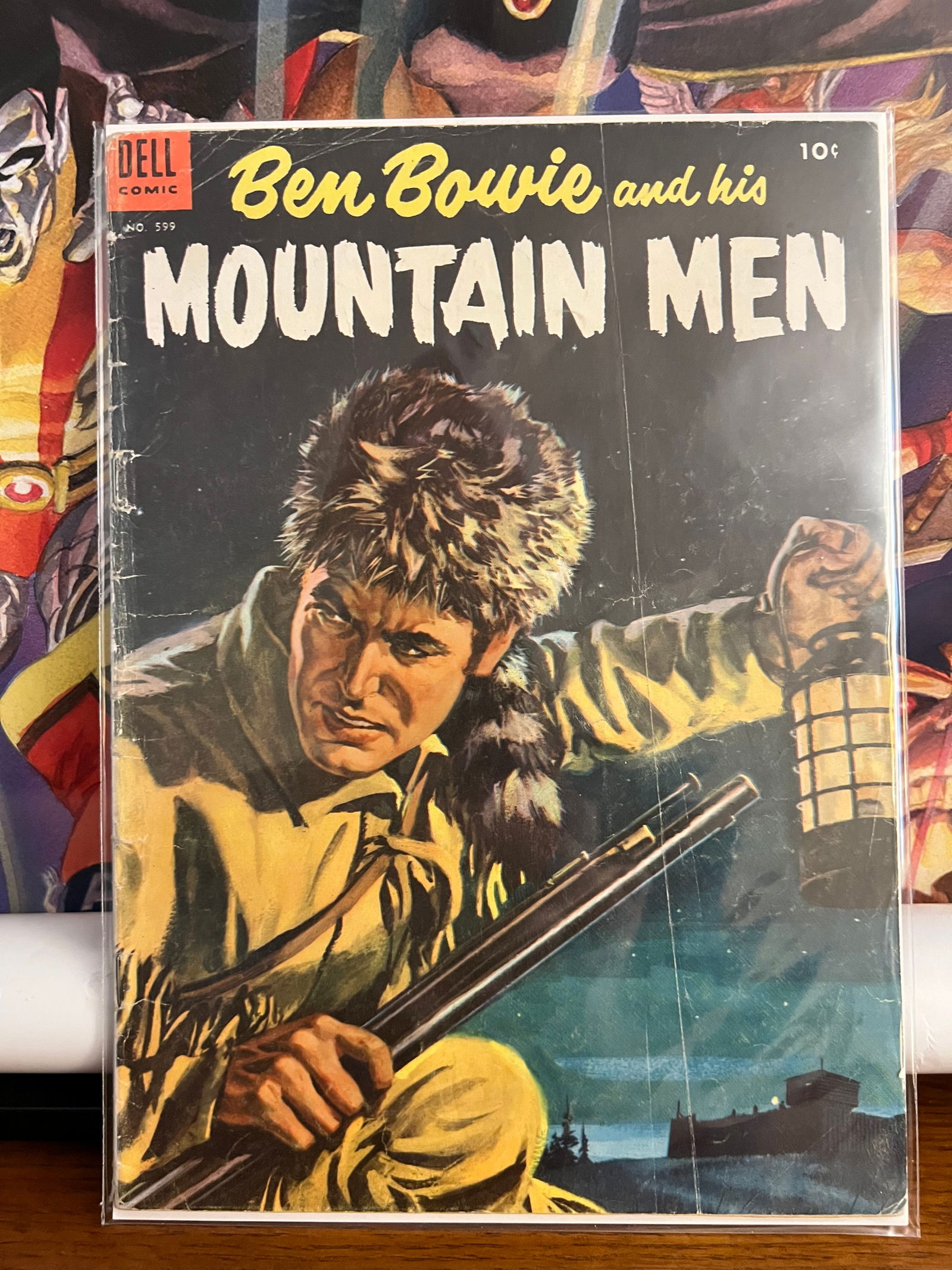 Ben Bowie & his Mountain Men 599: Title: Ben Bowie & his Mountain Men 599 Description: Description: Date Period: 1954Materials: Dell Comics Reserve: $15.00 Shipping:Domestic: Shipping rates are determined by