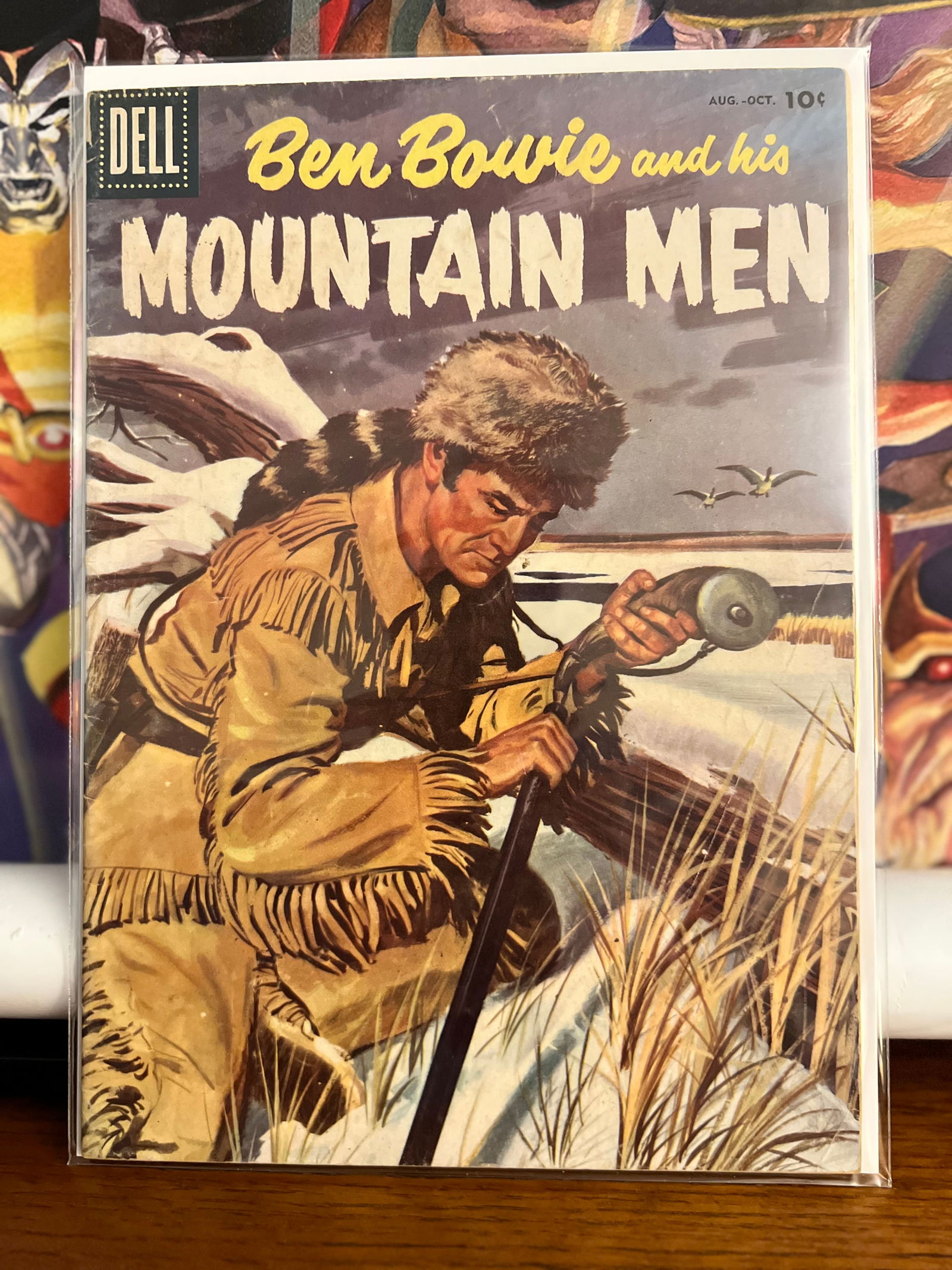 Ben Bowie & his Mountain Men #8: Title: Ben Bowie & his Mountain Men #8 Description: Description: Date Period: 1956Materials: Dell Comics Reserve: $12.00 Shipping:Domestic: Shipping rates are determined by