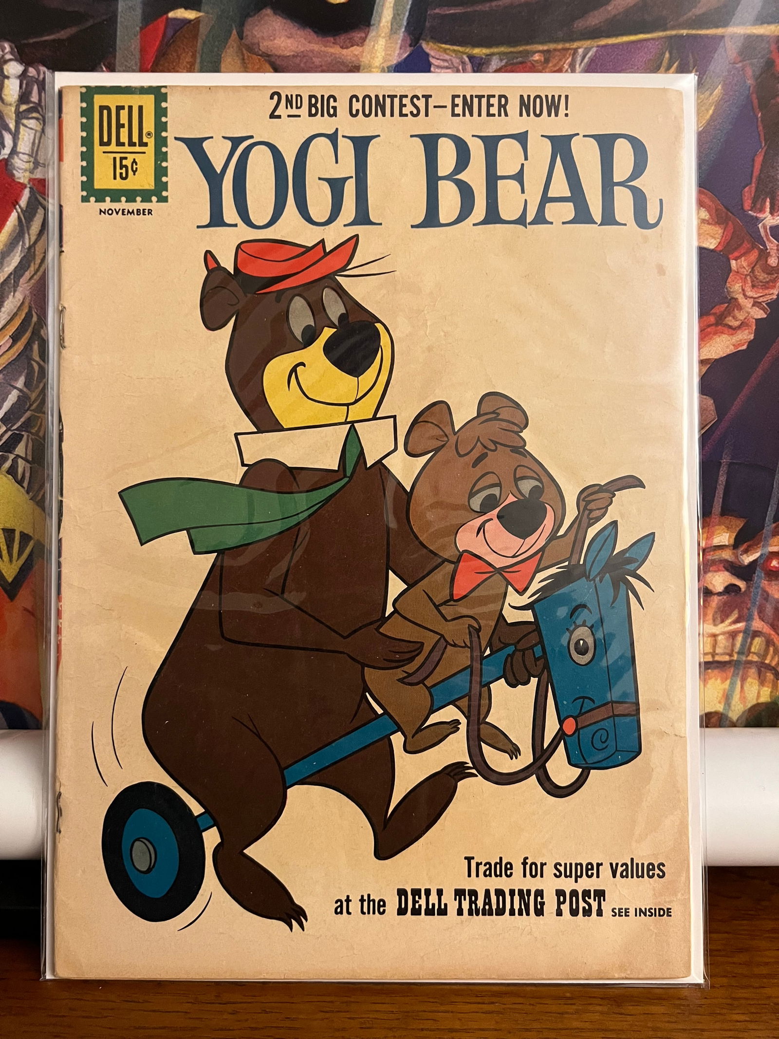 Yogi Bear #5: Title: Yogi Bear #5 Description: Description: Playiing with Boo BooDate Period: 1961Materials: Dell Comics Reserve: $24.00 Shipping:Domestic: Shipping rates are determined by