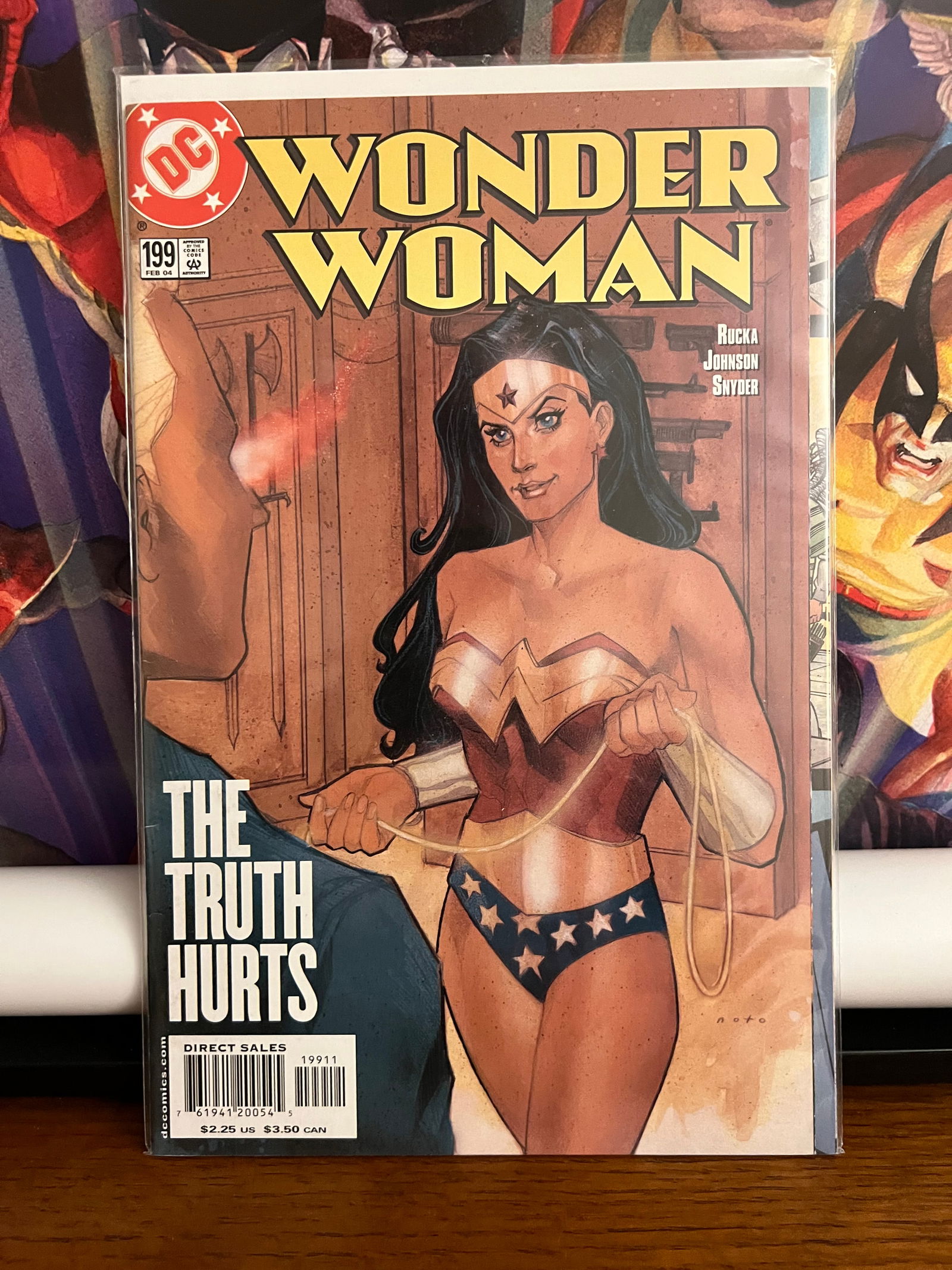 Wonder Woman #199: Title: Wonder Woman #199 Description: Description: Date Period: 2004Materials: DC Comics Reserve: $8.00 Shipping:Domestic: Shipping rates are determined by destinationInternational: Foreign