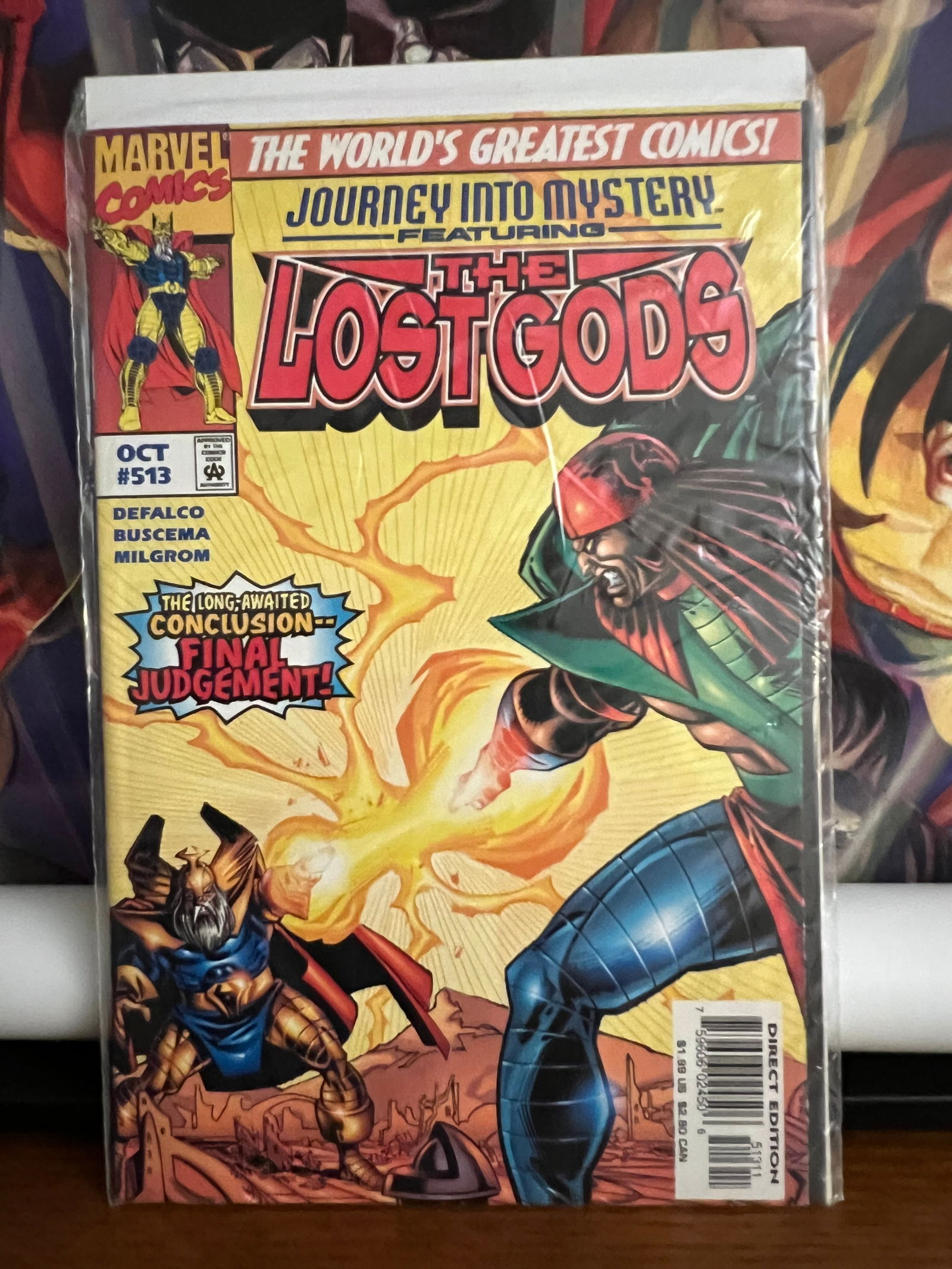 Journey into Mystery The lost Gods #513: Title: Journey into Mystery The lost Gods #513 Description: Description: Date Period: 1997Materials: Marvel Comics Reserve: $8.00 Shipping:Domestic: Shipping rates are determined by