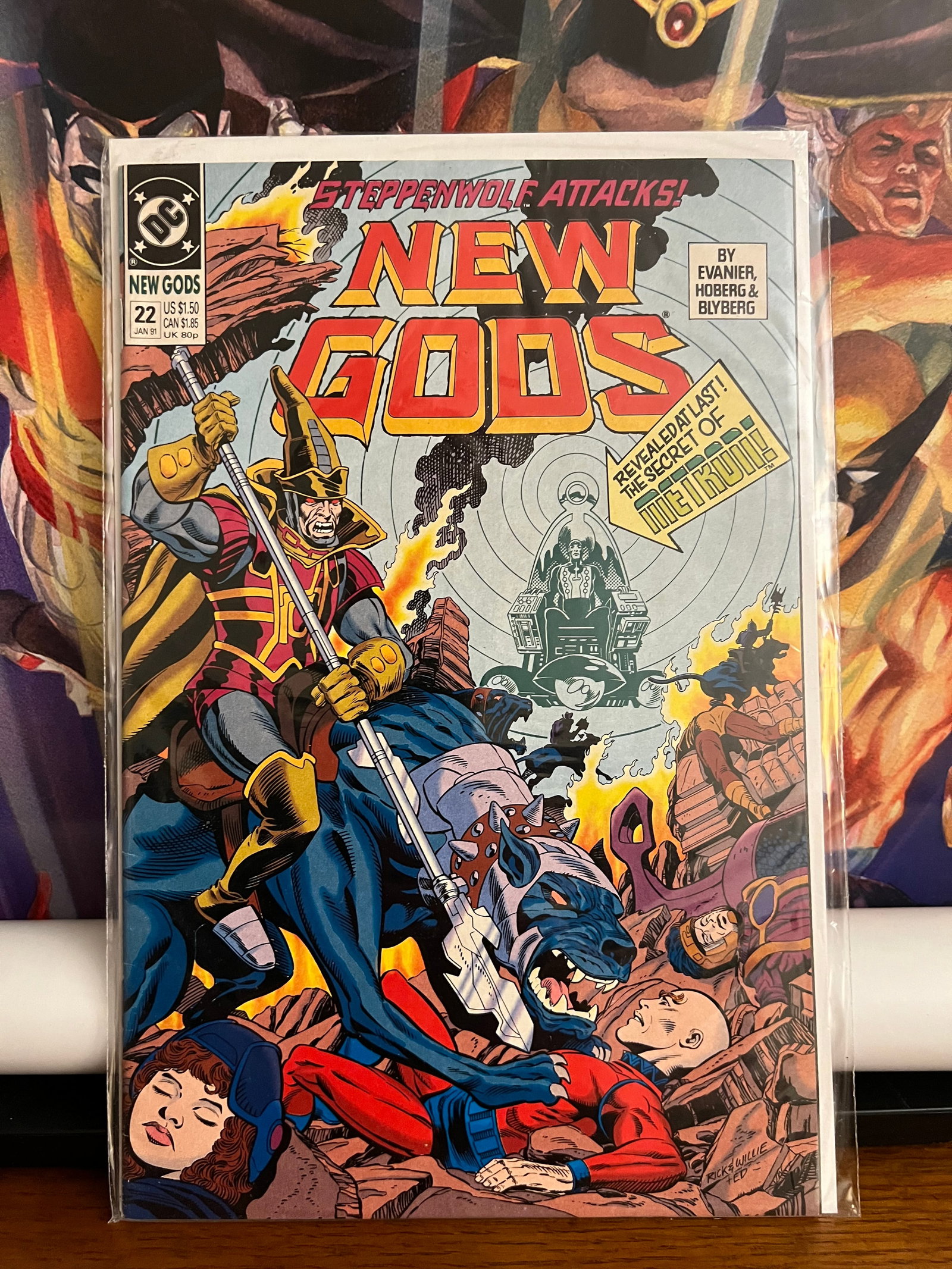 New Gods #22: Title: New Gods #22 Description: Description: Date Period: 1991Materials: DC Comics Reserve: $7.00 Shipping:Domestic: Shipping rates are determined by destinationInternational: Foreign shipping