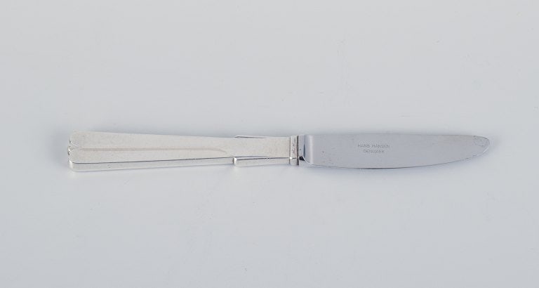 Hans Hansen silverware, Arvesølv no. 7. Art deco lunch knife in sterling silver and stainless - 2