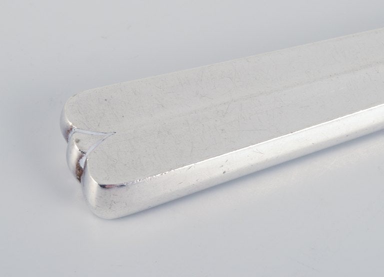 Hans Hansen silverware, Arvesølv no. 7. Art deco lunch knife in sterling silver and stainless - 3