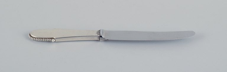 Georg Jensen Beaded. A set of ten fruit knives in sterling silver. Stainless steel blade. - 2