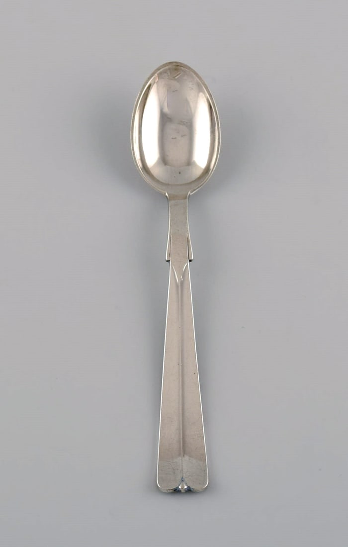 Hans Hansen silverware no. 7. Eight art deco silver (830) teaspoons. 1930s. - 2