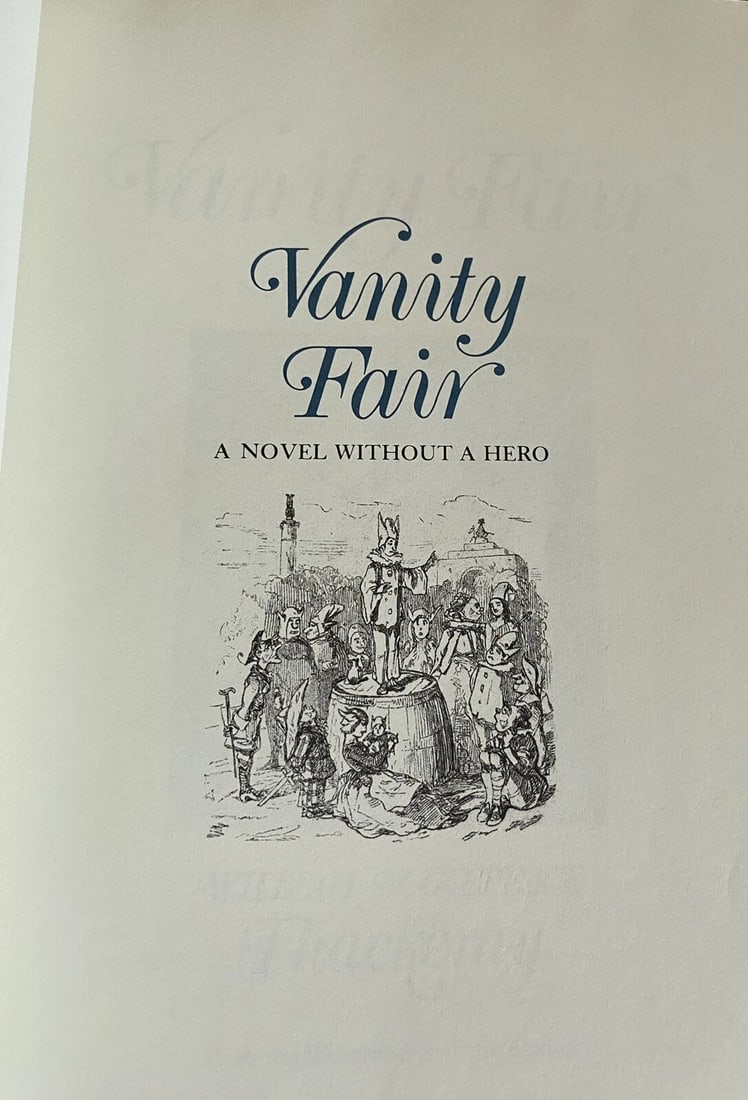 Vanity Fair William Makepeace Thackeray Franklin Library Leather Bound 1981 Fine - 4