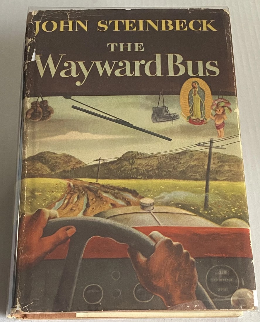 The Wayward Bus John Steinbeck 1947 1st Edition Viking Press New York HC/DJ VG (1 of 12)