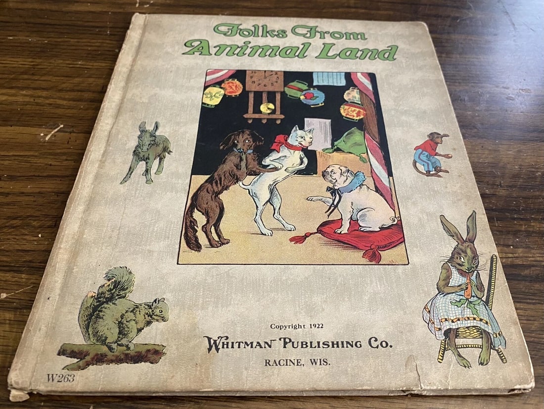 Folks From Animal Land Antique 1922 Western Publishing Co. #W263 IllustratedRARE - 4