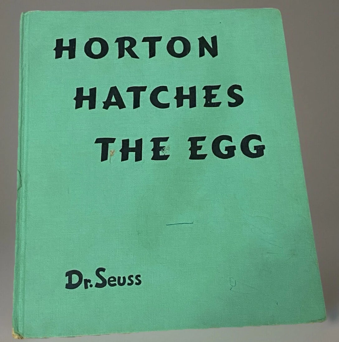 Dr. Seuss Children's Book - Horton Hatches The Egg First Edition Vintage 1940 (1 of 12)