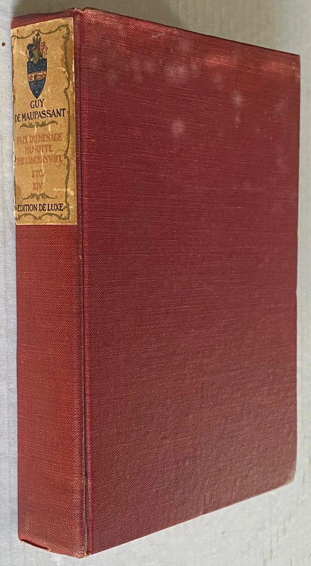 Guy De MaupassantEdition De Luxe HC 1903 Paix Du MenageEtc. Illustr. St. Dunstan (1 of 9)
