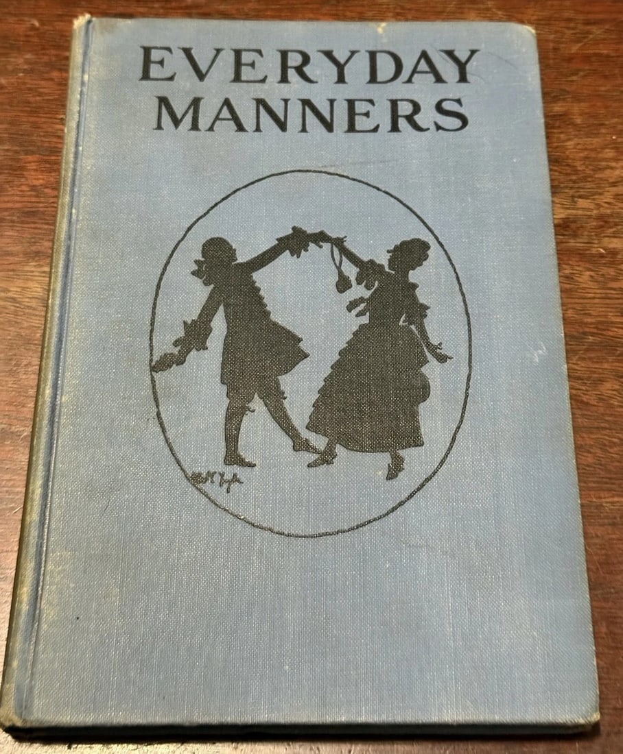 Everyday Manners for American Boys and Girls 1929 S. Philadelphia Girls HS HC: The product is a rare collectible hardcover illustrated book titled "Everyday Manners for American Boys and Girls" published by Macmillan in 1929. Written by Ethel C. Taylor, the book serves as a refe