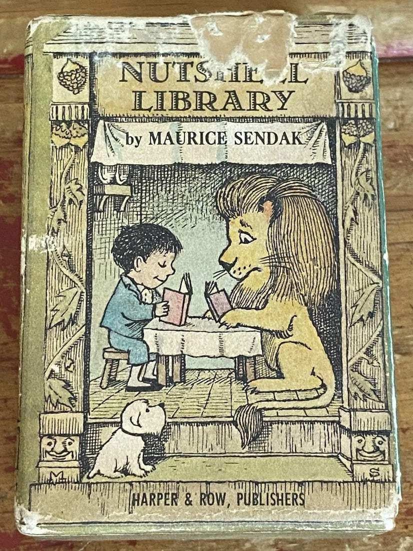 VTG 1st Ed. Nutshell Library Maurice Sendak 1962- 4 Mini Books in Slipcase w/DJ (1 of 11)